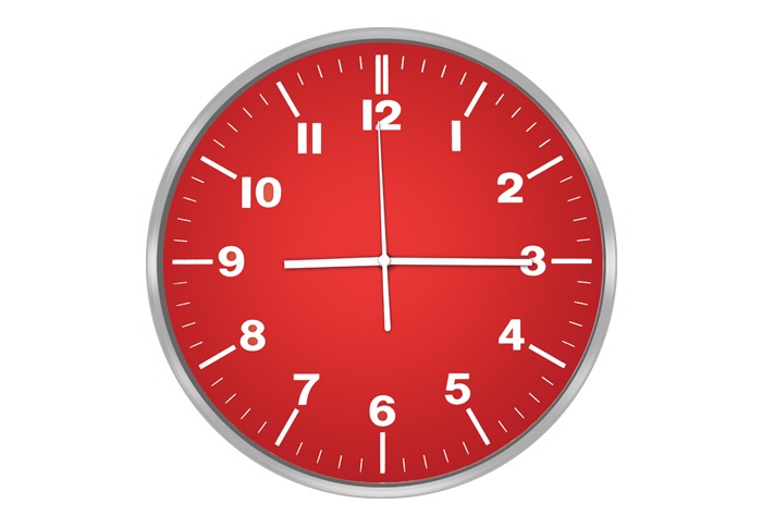 Настенные часы Centek СТ-7100 Red