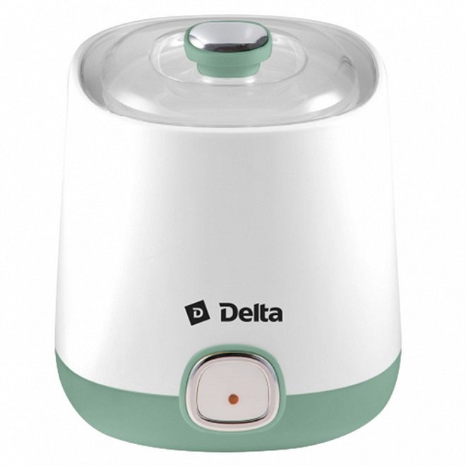 Йогуртница Delta DL-8400 белая с серо-зеленым