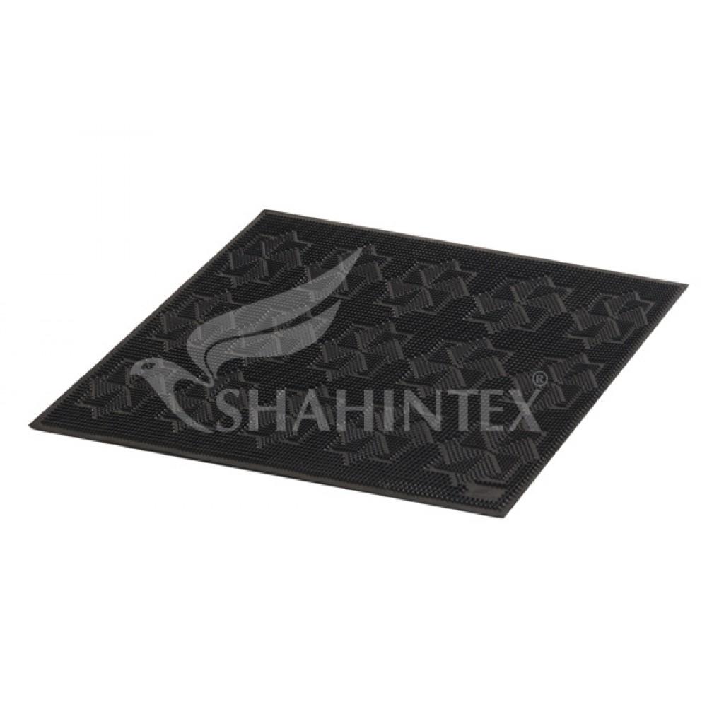 Коврик Shahintex резиновый придверный 40*60 см. SH01 8358 черный