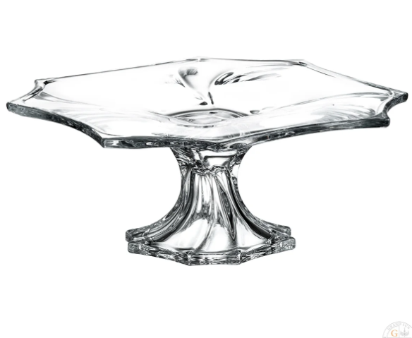 Тортница на ножке Crystalite Bohemia Neptune 33 см. 25652