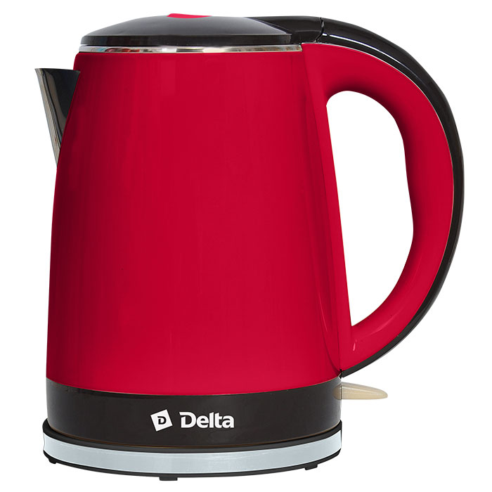 Электрочайник Delta DL-1370 красный/черный