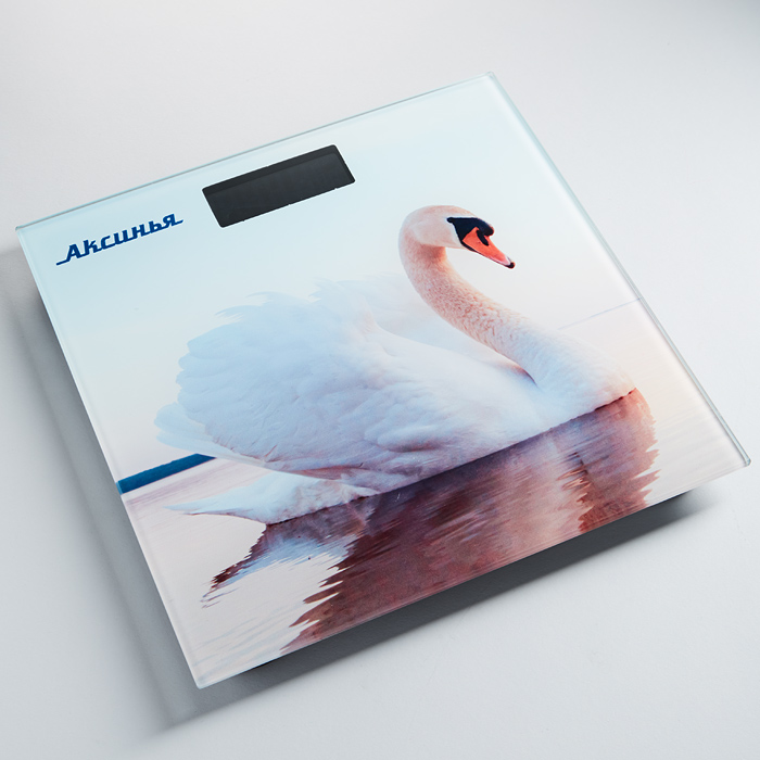 Весы напольные КС-6010 "Белый лебедь" Аксинья