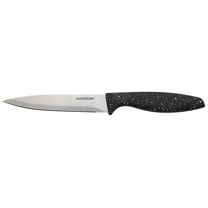 Нож разделочный Webber BE-2268F Carbon черный гранит 15,24 см