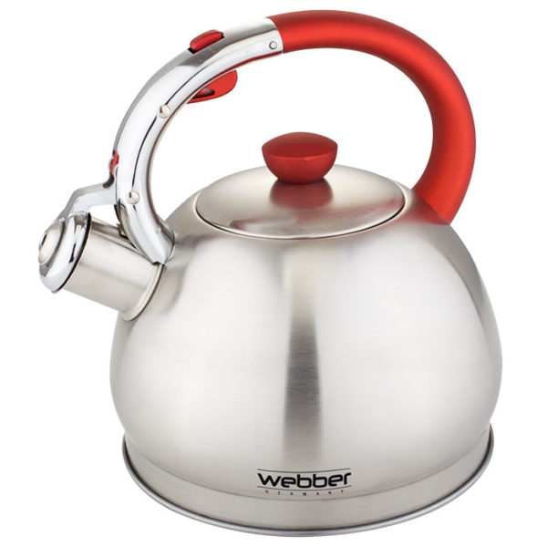Чайник со свистком 2,0л Webber ВЕ-0545 сатин.