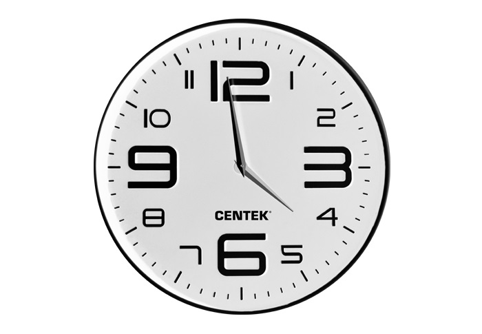 Настенные часы Centek СТ-7101 White
