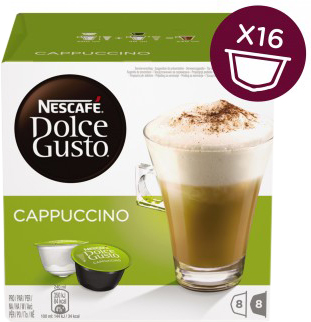 Напиток кофейный Nescafe Dolce Gusto Капучино в капсулах 16шт 186.4г