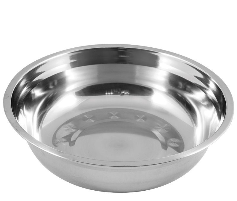 Миска Bowl-25, объем 2,3 л, с расширенными краями, из нерж стали, зеркальная полировка, диа 25 см ( 100 ) 003275-SK