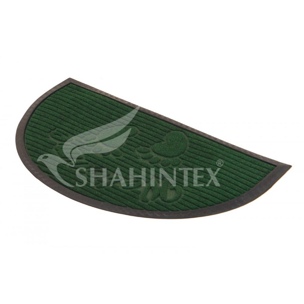 Коврик Shahintex МХ10S 45*75 придверный полукруг влаговпитывающий 9354 зеленый