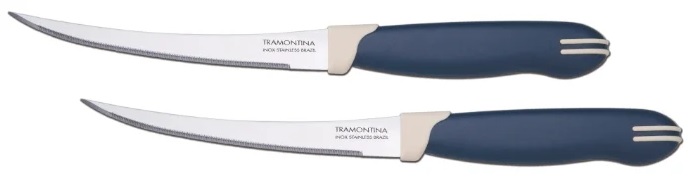 Нож Tramontina Multicolor 23512/214 для томатов,цитр.10см 2шт