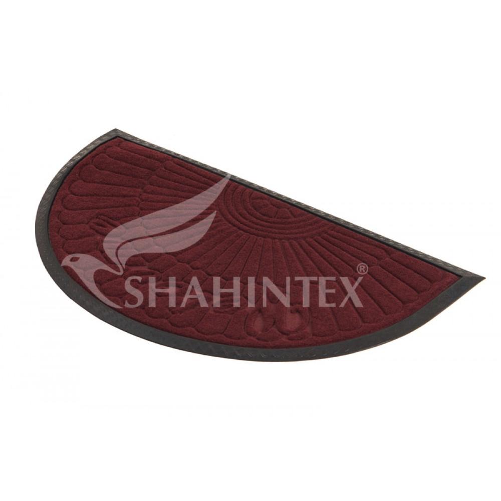 Коврик Shahintex МХ10S 45*75 придверный полукруг влаговпитывающий 9353 бордовый