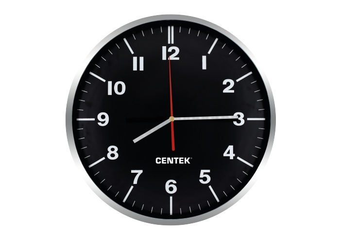 Настенные часы Centek СТ-7100 Black