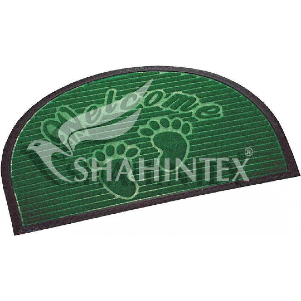 Коврик Shahintex МХ10S 40*60 придверный полукруг влаговпитывающий 9631 зеленый