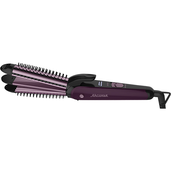 Выпрямитель для волос АКСИНЬЯ КС-801 фиолетовый с черным