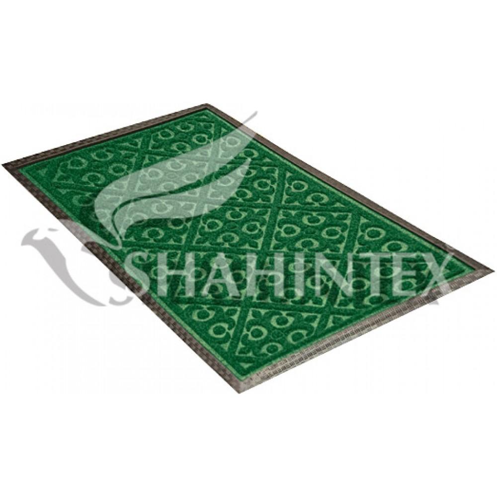 Коврик Shahintex MX10 45*75 придверный прямоугольный влаговпитывающий 9348 зеленый