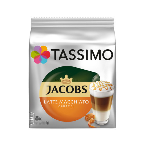 Кофе в капсулах Tassimo Jacobs Latte Macchiato Caramel 8 порций (16 шт.). Германия (Тассимо), 268г 