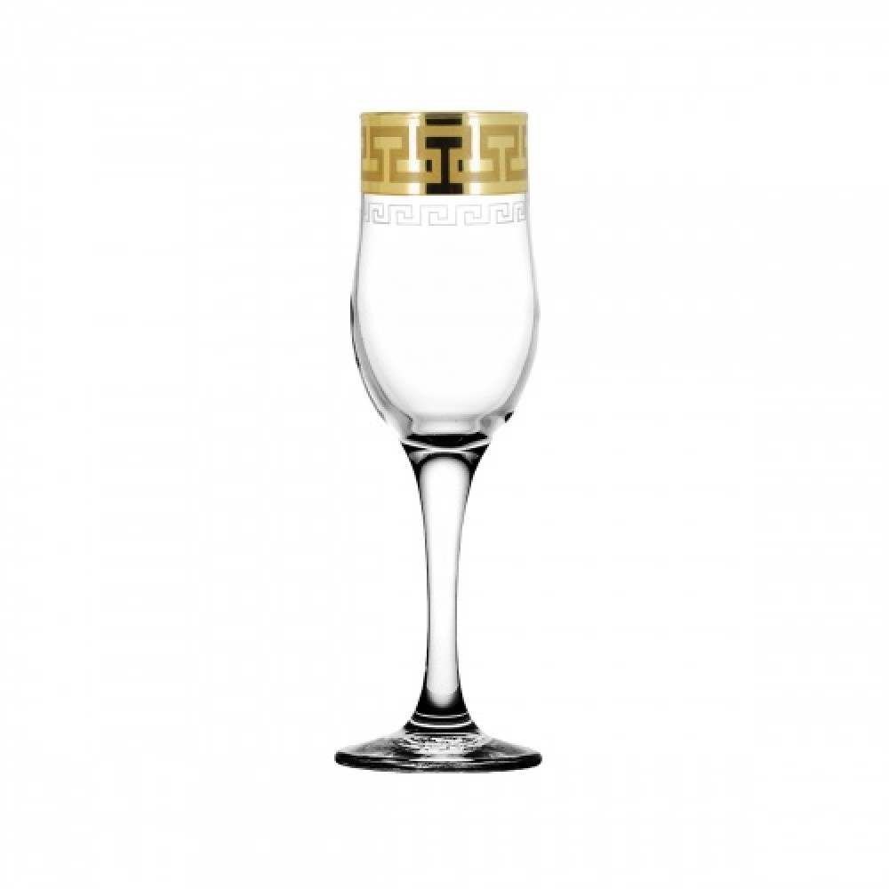 Набор бокалов для шампанского 200 мл. "Греческий узор" EAV03-160/S
