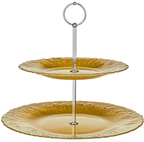 Этажерка Двухъярусная golden Glow 28/21 См 336-144