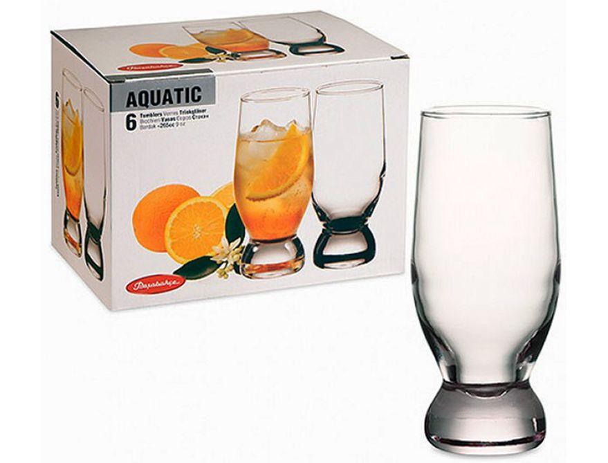Набор стаканов Pasabahce Aquatic 42978 270мл