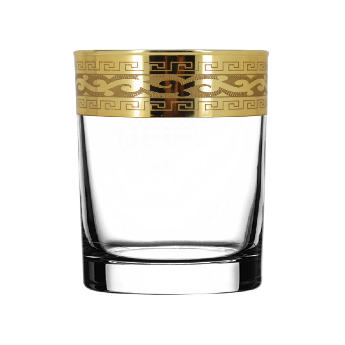 Набор стаканов для виски 6шт 255мл "Версаче" золото EAV08-405/S Гусь-Хрустальный