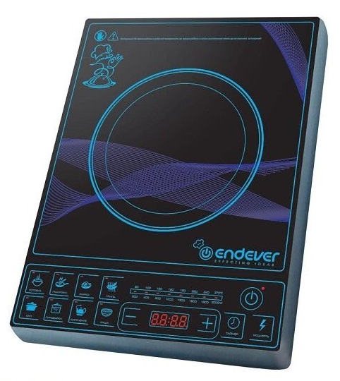 Плитка электрическая Endever Skyline IP-28 черный/синий индукция