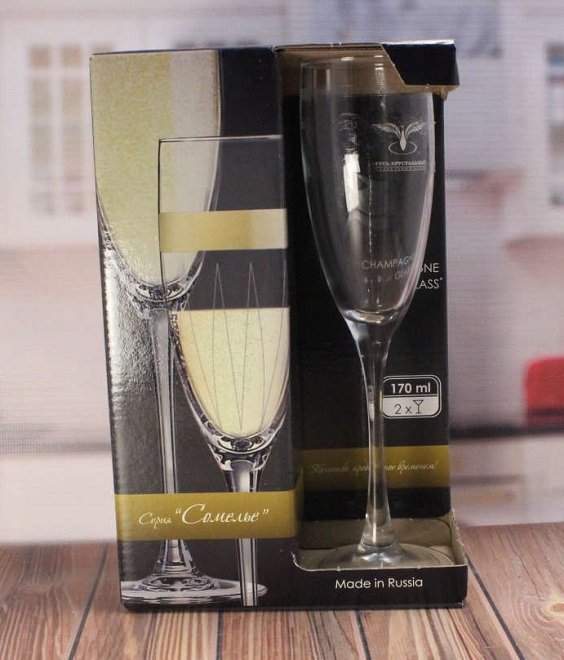 Набор бокалов для шампанского Сомелье Лара T85-813