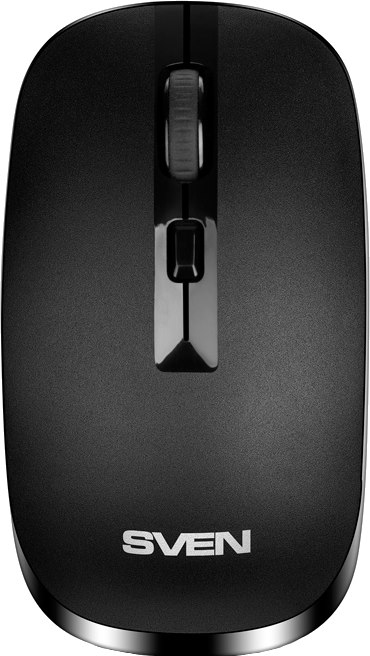 Мышь беспроводная Sven RX-260W Black (SV-018160); 4 кнопки; 1600 dpi; черный
