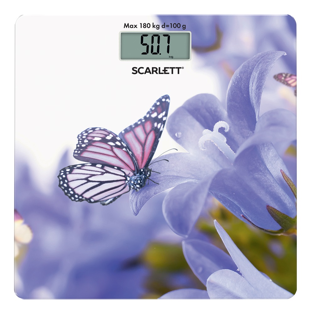 Весы напольные электронные Scarlett SC-BS33E072 "Бабочка" 