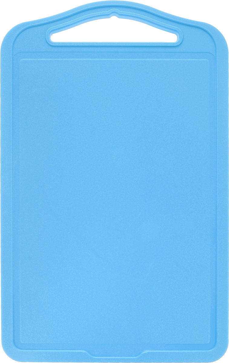 Доска разделочная Dunya Plastik "Эко", цвет: голубой, 31 х 19,5 см
