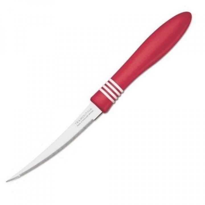 Нож Tramontina CorCor 23462/175 для томатов 12,5 см красн.блистер