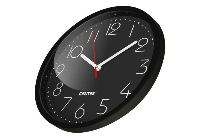 Настенные часы Centek СТ-7105 Black