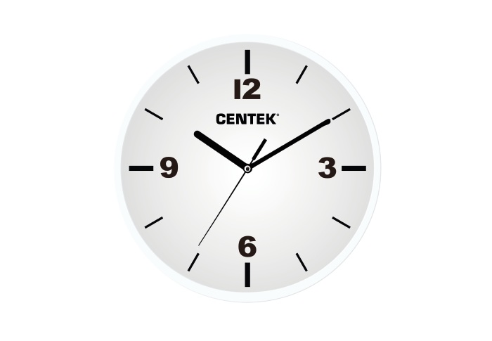 Настенные часы Centek СТ-7102 White