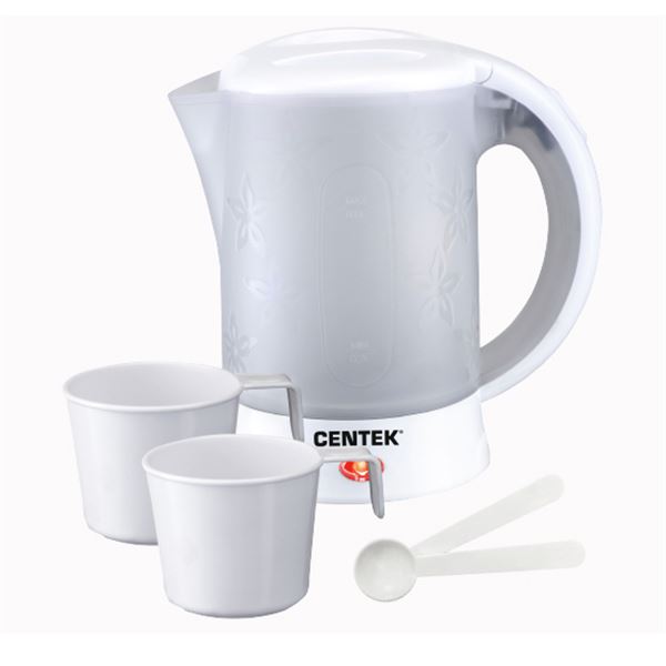 Чайник дорожный Centek CT-0054 White (бело-серый)