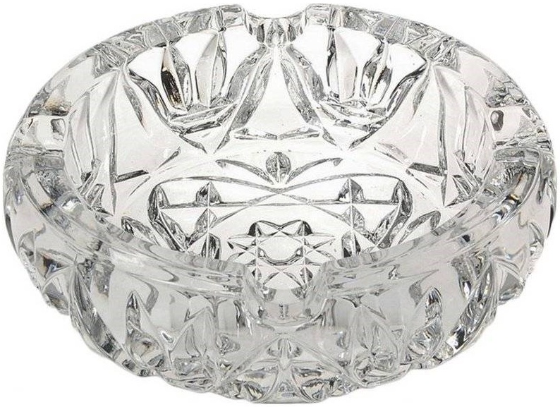 Пепельница круглая CRYSTAL BOHEMIA 16 см, хрусталь (990/76700/0/34400/160-109)