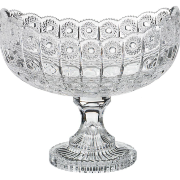 Фруктовница На Ножке Muza Crystal 26,5*16 См, Высота = 23,5 См 195-134