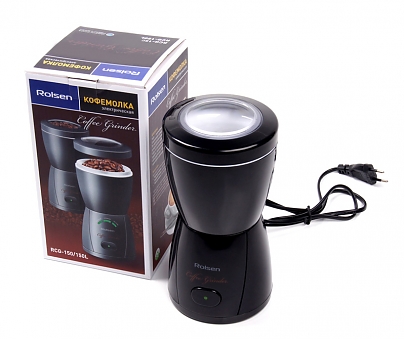 Кофемолка ROLSEN RCG-150 черная