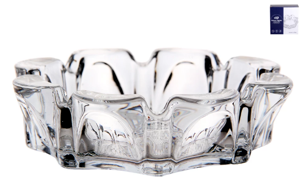 Пепельница 11х3.5см Гранение 5193 Коралл