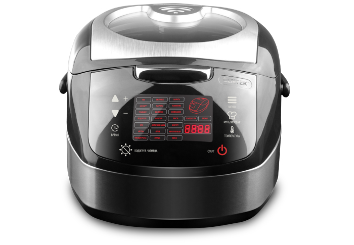 Мультиварка Centek CT-1472 Ceramic чёрный/сталь