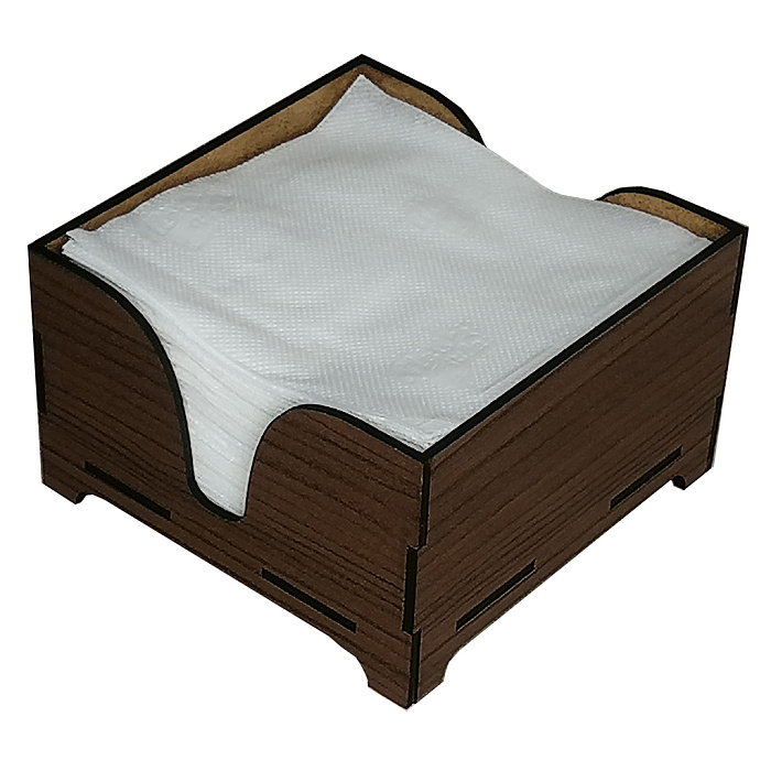 Салфетница квадратная Т-8 Орех