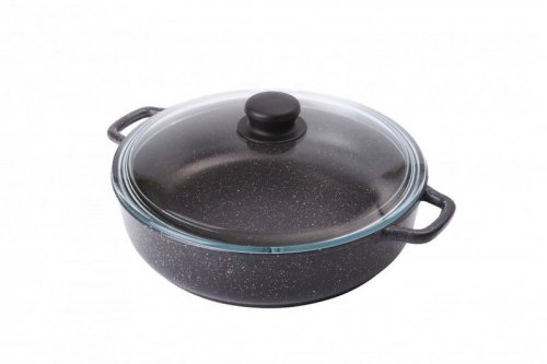 Жаровня Горница Ж2411тм тефл 24х7см +кр т.мрам