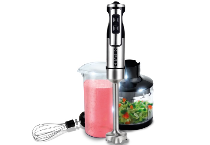 Блендер Centek CT-1338 (черный/сталь)