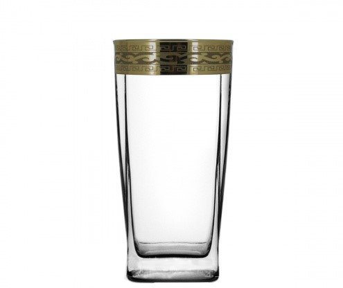 Набор стаканов 6шт 250мл GE08-300/S "Версаче" балтик золото Гусь-Хрустальный