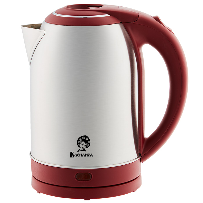 Электрочайник Василиса Т33-2000 (нержавейка/красный)