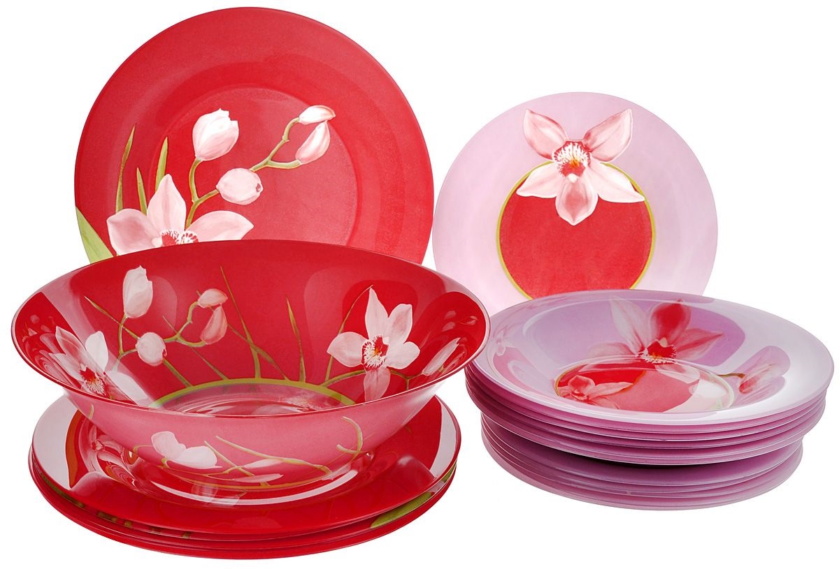 Набор посуды Luminarc Red Orchis G0663