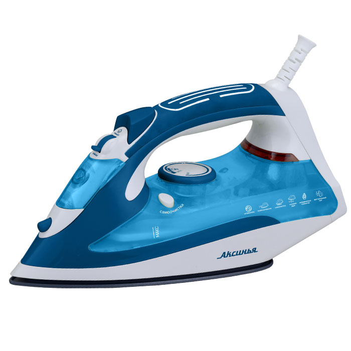 Утюг АКСИНЬЯ КС-3000 белый с синим