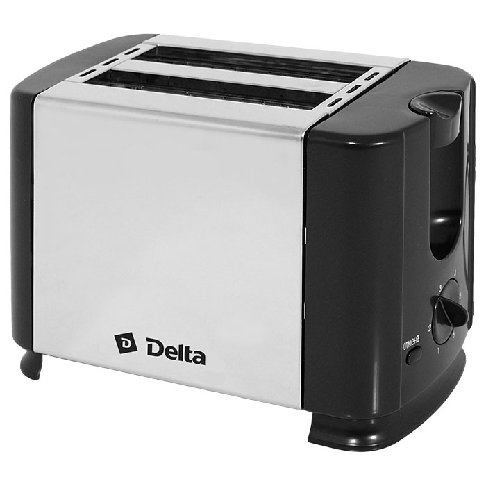 Тостер DELTA DL-61 черный нерж