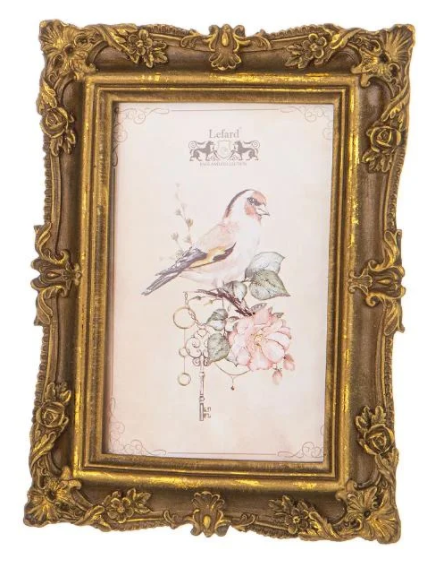 Фоторамка Цветочки Для Фото 10х15, L-15 W-2 H-20 См Цвет: Бронза С Позолотой. 169-915