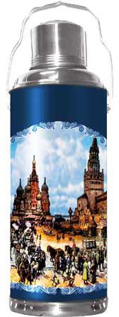 Термос 1,2л со стекл.колб.мет.корп. (12) PE120