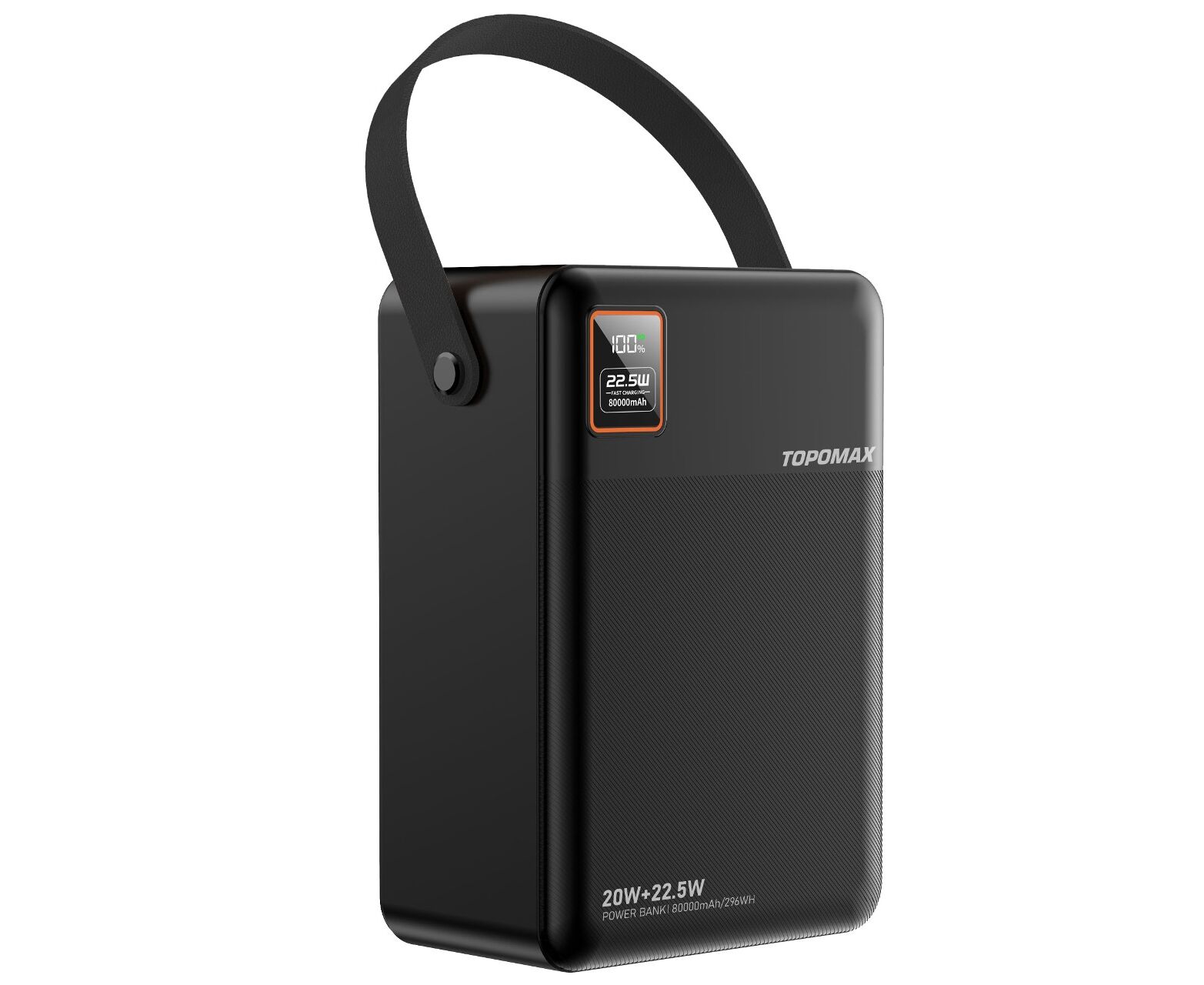 Аккумулятор внешний резервный TOPOMAX TPB-F103 80000mAh, 22.5W, QC3.0 (черный)