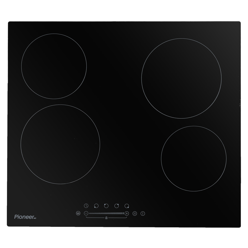 Варочная поверхность электрическая Pioneer EHB60402CS-BL стеклокерамика, черный